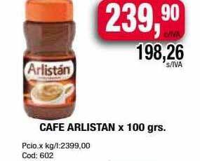 Maxiconsumo Cafe Arlistan oferta