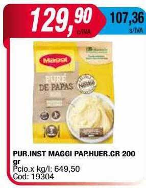 Maxiconsumo Pur.inst Maggi Pap.huer.cr oferta