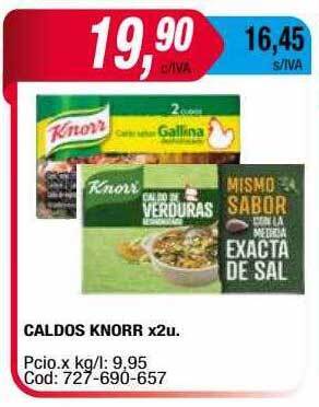 Maxiconsumo Caldos Knorr oferta