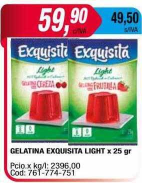 Maxiconsumo Gelatina Exquisita Light oferta