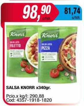 Maxiconsumo Salsa Knorr oferta
