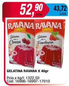 Maxiconsumo Gelatina Ravana oferta