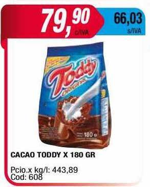 Maxiconsumo Cacao Toddy oferta