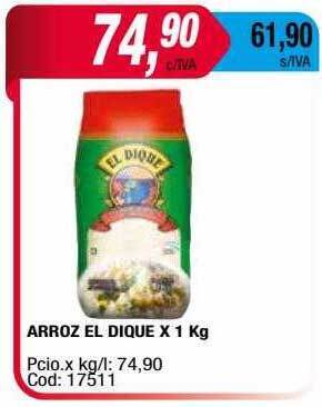 Maxiconsumo Arroz El Dique oferta