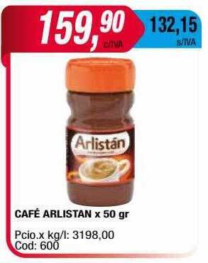 Maxiconsumo Café Arlistan oferta