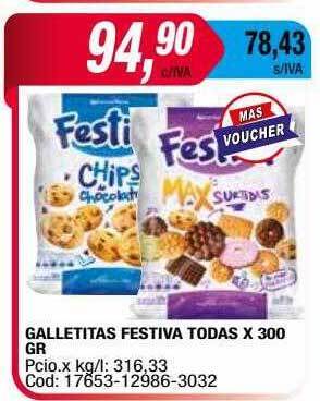 Maxiconsumo Galletitas Festiva Todas oferta