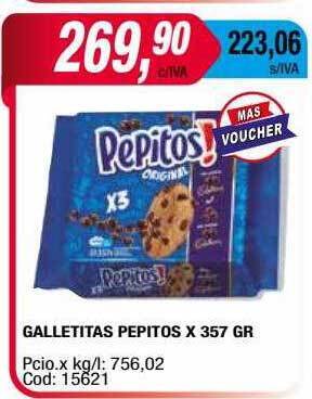 Maxiconsumo Galletitas Pepitos oferta