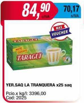 Maxiconsumo Yer.saq La Tranquera X25 Saq oferta