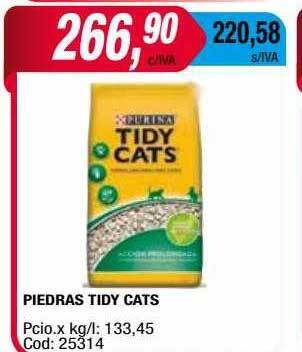 Maxiconsumo Piedras Tidy Cats oferta