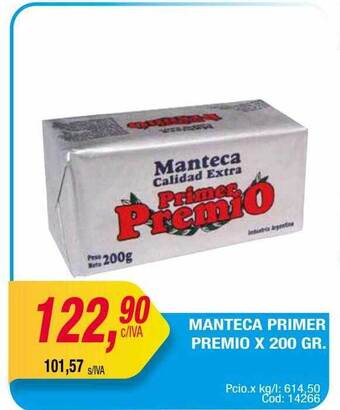 Maxiconsumo Manteca Primer Premio oferta
