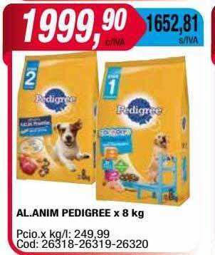 Maxiconsumo Al.anim Pedigree oferta