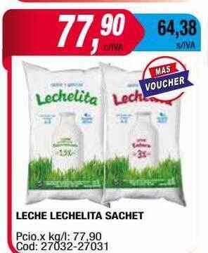 Maxiconsumo Leche Lechelita Sachet oferta