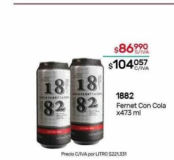 Nini Mayorista 1882 Fernet Con Cola oferta