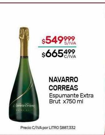 Nini Mayorista Navarro Correas Espumante Extra Brut oferta