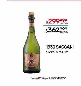 Nini Mayorista 1930 Saccani Sidra oferta