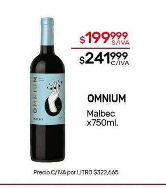 Nini Mayorista Omnium Malbec oferta