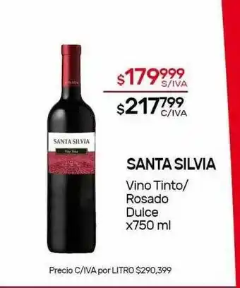Nini Mayorista Santa Silvia Vino Tinto-rosado Dulce oferta