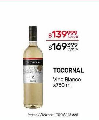 Nini Mayorista Tocornal Vino Blanco oferta