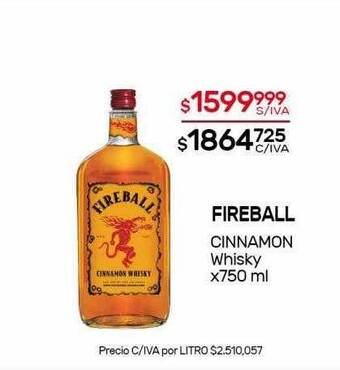 Nini Mayorista Fireball Cinnamon Whisky oferta