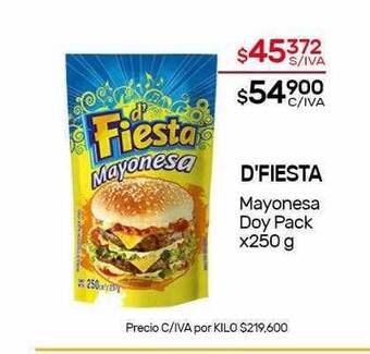 Nini Mayorista D'fiesta Mayonesa Doy Pack oferta