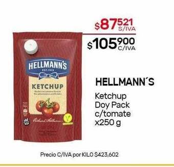 Nini Mayorista Hellmann's Ketchup Doy Pack C.tomate oferta