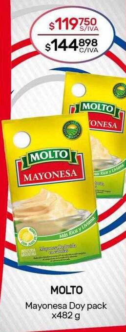 Nini Mayorista Molto Mayonesa Doy Pack oferta