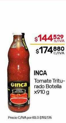 Nini Mayorista Inca Tomate Triturado Botella oferta