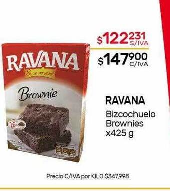 Nini Mayorista Ravana Bizcochuelo Brownies oferta
