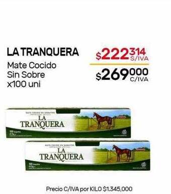Nini Mayorista La Tranquera Mate Cocido Sin Sobre oferta