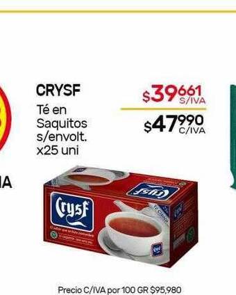 Nini Mayorista Crysf Té En Saquitos S.envolt oferta