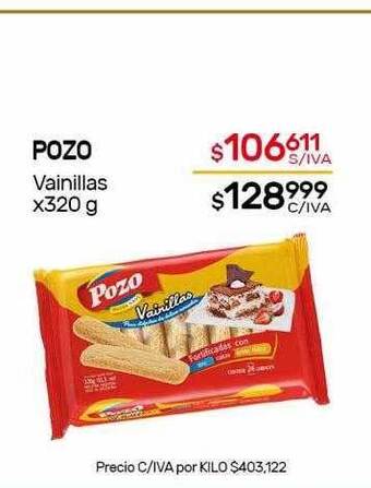 Nini Mayorista Pozo Vainillas oferta