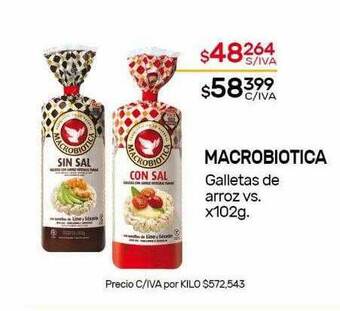 Nini Mayorista Macrobiotica Galletas De Arroz Vs oferta