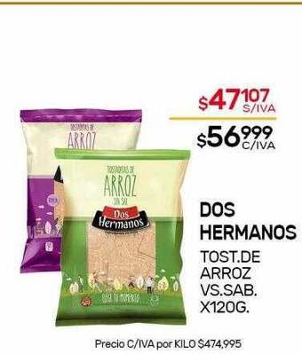 Nini Mayorista Dos Hermanos Tost.de Arroz Vs.sab oferta