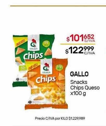 Nini Mayorista Gallo Snacks Chips Queso oferta