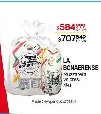 Nini Mayorista La Bonaerense Muzzarella Vs.pres oferta