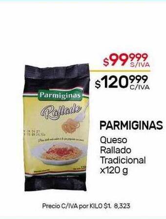 Nini Mayorista Parmiginas Queso Rallado Tradicional oferta