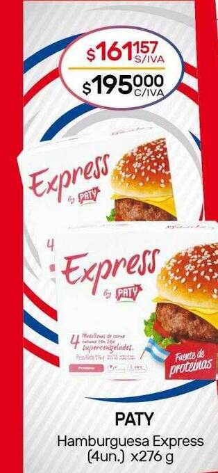 Nini Mayorista Paty Hamburguesa Express oferta