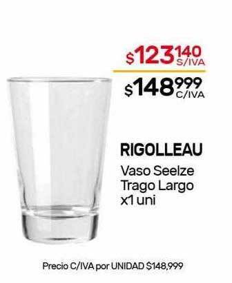 Nini Mayorista Rigolleau Vaso Seelze Trago Largo oferta