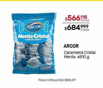 Nini Mayorista Arcor Caramelos Cristal Menta oferta