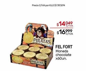 Nini Mayorista Fel Fort Moneda Chocolate oferta