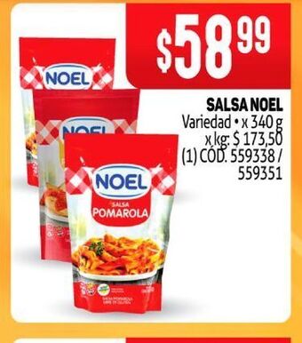 Makro Salsa noel oferta