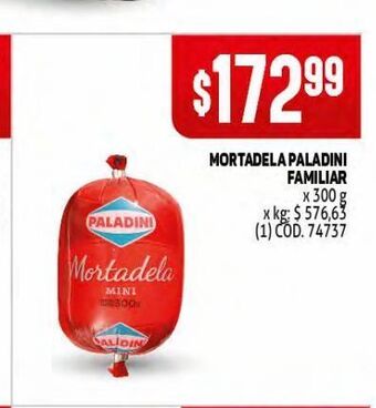 Makro Mortadela paladini familiar oferta