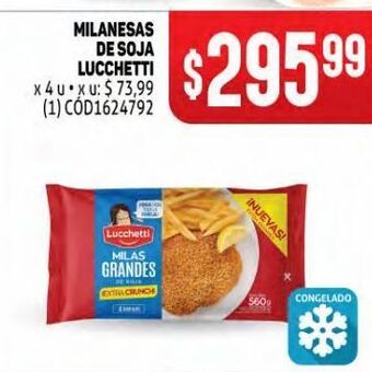 Makro Milanesas de soja lucchetti oferta