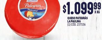 Makro Queso pategras la paulina oferta