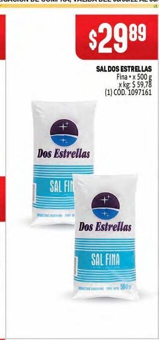 Makro Sal dos estrellas oferta