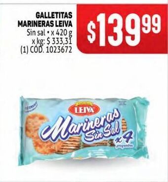 Makro Galletitas marineras leiva oferta