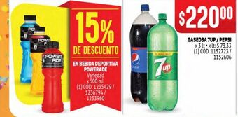 Makro Gaseosa 7up pepsi oferta