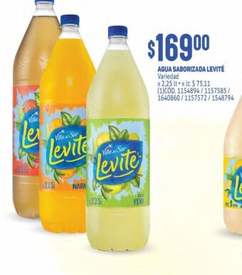 Makro Agua saborizada levité oferta