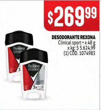 Makro Desodorante rexona oferta