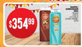 Makro Shampoo/ acondicionador sedal oferta